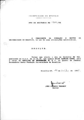 Ato da Reitoria nº 1334/1995