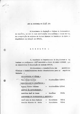 Ato da Reitoria nº 0238/1973