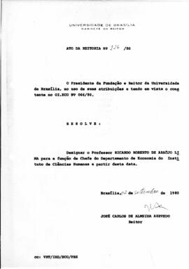 Ato da Reitoria nº 0126/1980