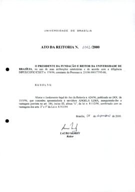 Ato da Reitoria nº 1182/2000