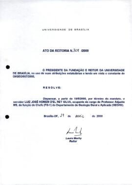 Ato da Reitoria nº 0308/2000