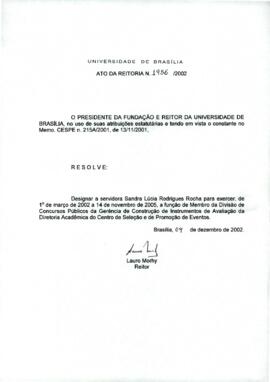 Ato da Reitoria nº 1956/2002