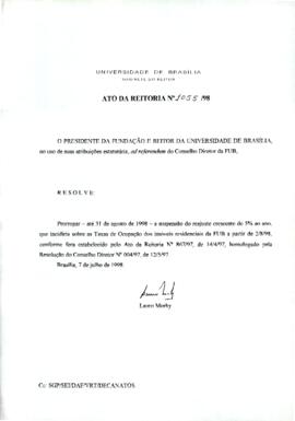 Ato da Reitoria nº 1055/1998