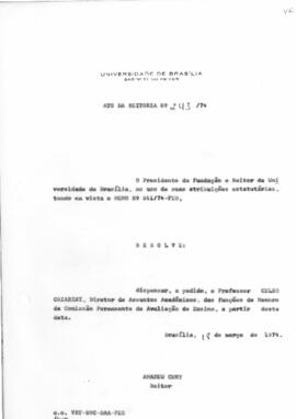 Ato da Reitoria nº 0243/1974