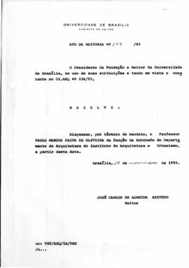 Ato da Reitoria nº 0199/1980