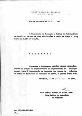 Ato da Reitoria nº 0002/1981