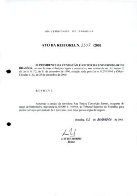 Ato da Reitoria nº 1307/2001