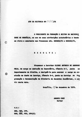 Ato da Reitoria nº 0818/1975