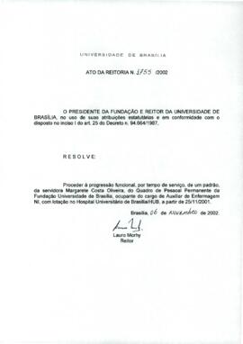 Ato da Reitoria nº 1755/2002