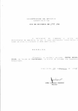 Ato da Reitoria nº 0178/1994