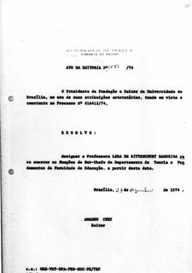 Ato da Reitoria nº 1089/1974