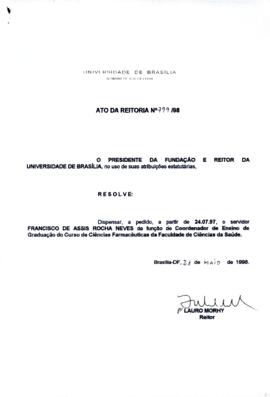 Ato da Reitoria nº 0799/1998