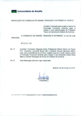 Resolução do Conselho de Ensino, Pesquisa e Extensão nº 0053/2016