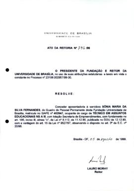 Ato da Reitoria nº 0794/1999