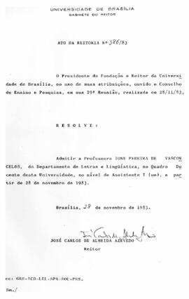 Ato da Reitoria nº 0386/1983