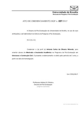 Ato de Credenciamento DPP N° 0237/2017