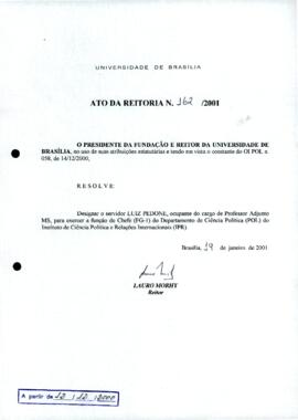 Ato da Reitoria nº 0162/2001