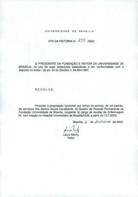 Ato da Reitoria nº 0155/2003