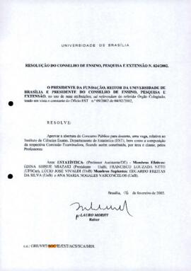 Resolução do Conselho de Ensino, Pesquisa e Extensão nº 0024/2002