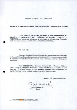 Resolução do Conselho de Ensino, Pesquisa e Extensão nº 0024/2002