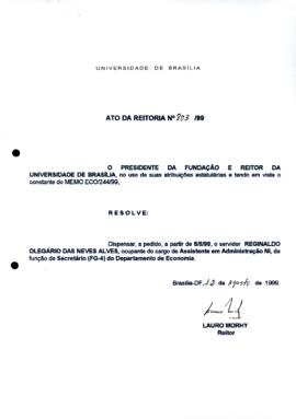 Ato da Reitoria nº 0803/1999