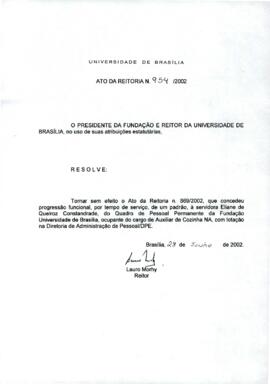 Ato da Reitoria nº 0954/2002