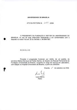 Ato da Reitoria nº 1189/2004