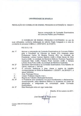 Resolução do Conselho de Ensino, Pesquisa e Extensão nº 0168/2011