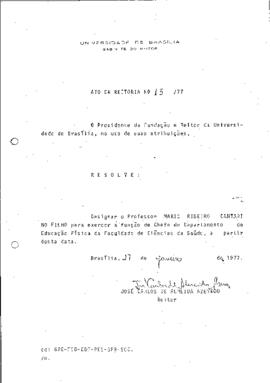 Ato da Reitoria nº 0015/1977