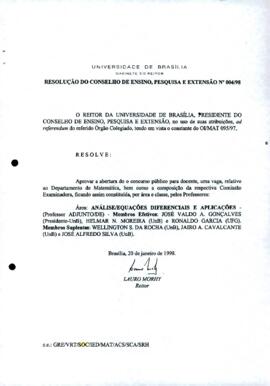 Resolução do Conselho de Ensino, Pesquisa e Extensão nº 0004/1998