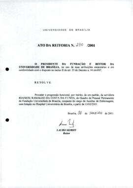 Ato da Reitoria nº 0230/2001