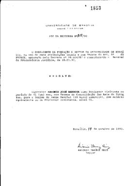 Ato da Reitoria nº 0818/1990