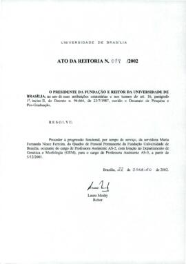 Ato da Reitoria nº 0079/2002