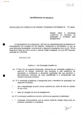Resolução do Conselho de Ensino, Pesquisa e Extensão nº 0041/2004