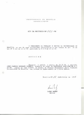 Ato da Reitoria nº 0133/1998