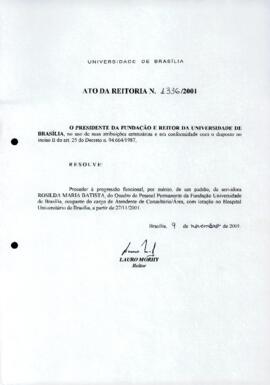 Ato da Reitoria nº 1336/2001