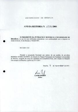 Ato da Reitoria nº 1336/2001