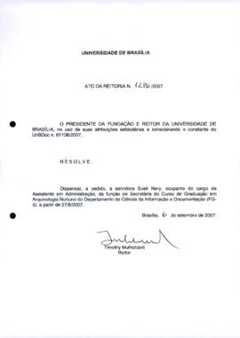 Ato da Reitoria nº 1286/2007