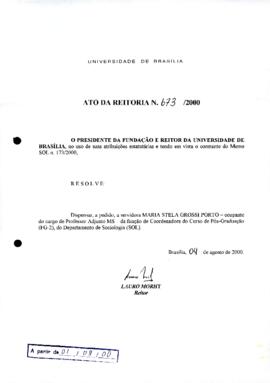 Ato da Reitoria nº 0673/2000