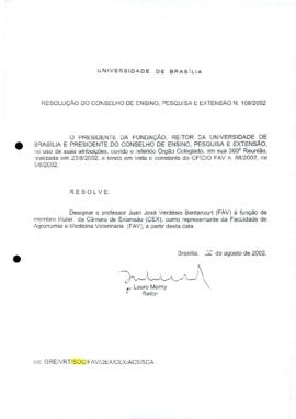 Resolução do Conselho de Ensino, Pesquisa e Extensão nº 0108/2002