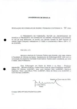 Resolução do Conselho de Ensino, Pesquisa e Extensão nº 0050/2005