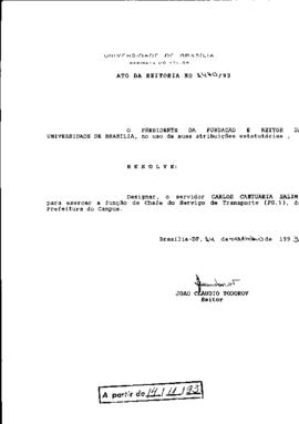 Ato da Reitoria nº 1470/1993
