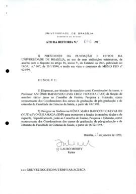 Ato da Reitoria nº 0076/1999