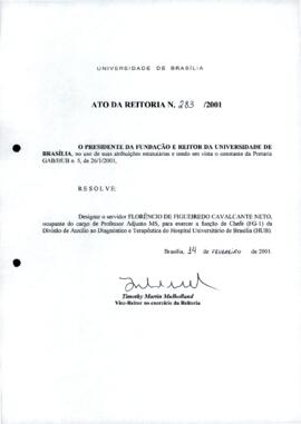 Ato da Reitoria nº 0283/2001