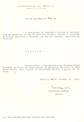 Ato da Reitoria nº 0444/1986