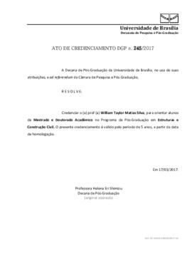 Ato de Credenciamento DPP N° 0245/2017
