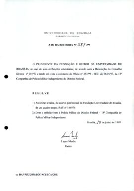 Ato da Reitoria nº 0587/1999