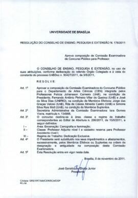Resolução do Conselho de Ensino, Pesquisa e Extensão nº 0176/2011