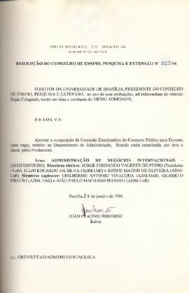 Resolução do Conselho de Ensino, Pesquisa e Extensão nº 0023/1996