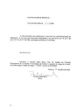 Ato da Reitoria nº 1203/2006